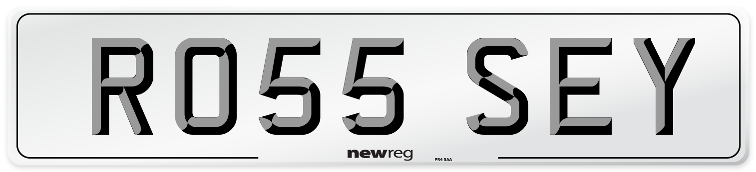 RO55 SEY Number Plate from New Reg